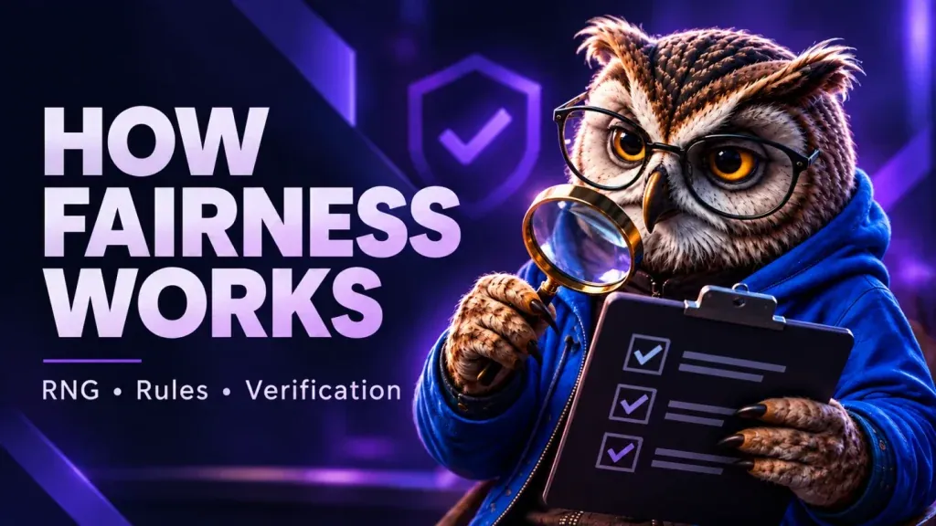 KIXO9 instant games: understanding fairness checks by  - game cover artwork on KIXO9